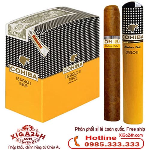 Xì gà Xì gà Cohiba Siglo II Tubos 15 điếu giá rẻ