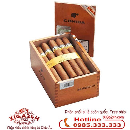 Xì gà Xì gà Cohiba Siglo III hộp 25 điếu giá rẻ