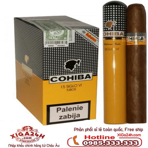 Xì gà Xì gà Cuba Cohiba Siglo 6 Tubos hộp 15 điếu giá rẻ
