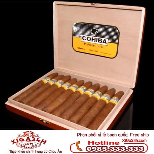 Xì gà Xì gà Cuba Cohiba Piramides Extra hộp 10 điếu giá rẻ