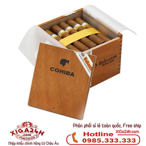 Xì gà Xì gà Cuba Cohiba Robustos hộp 25 điếu giá rẻ