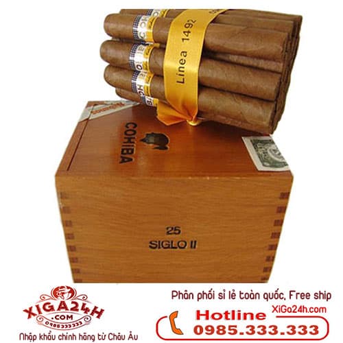 Xì gà Xì gà Cuba Cohiba Siglo II hộp 25 điếu giá rẻ