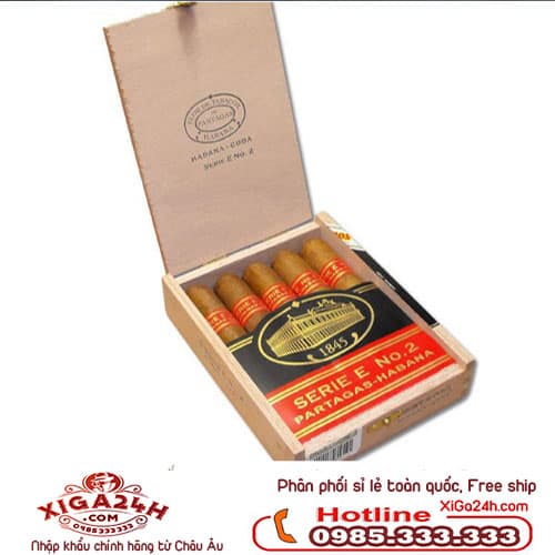 Xì gà Xì gà Cuba Partagas Serie E No2 hộp 5 điếu giá rẻ